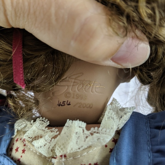 Linda Steele doll 1993‎ annabelle girl toddler brun - Picture 6 of 8